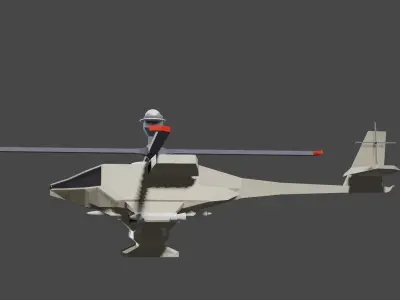 helicopter war 23 limit crush 2  3D model
