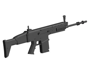 FN SCAR automatic rifles 3D model purchase