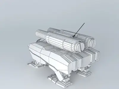 Heavy Assault robot KMU 88 Free 3D model