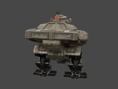 Bipedal military robot 3D model