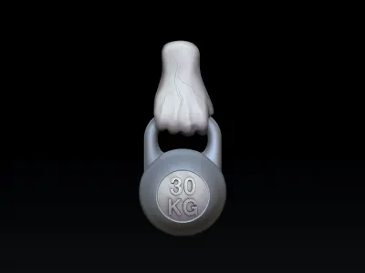 Kettlebell Pendant 3D print model purchase