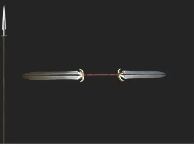 Medieval weapon pack Low-poly 3D model get