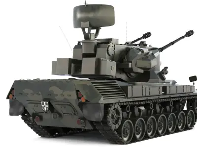 FlakPz 2 Gepard 1A2 2006 3D model