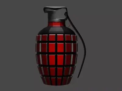 Grenade Low-poly 3D model purchase