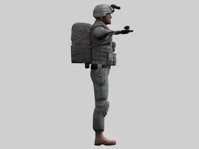 101st Airborne Soldier Pte Roberts 3D model