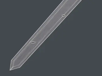 The sword Low-poly 3D model