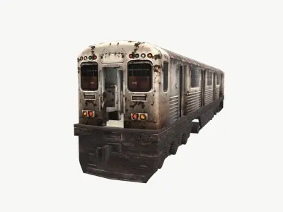 Subway metro Low-poly 3D model