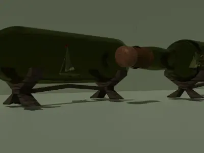 Bootleship Low-poly 3D model