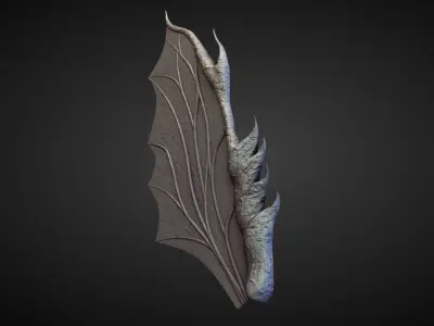 WING30 high poly sculpt 3D model