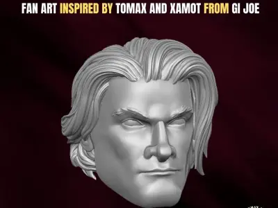 Crimson Twins heads for action Figures 3D print model purchase