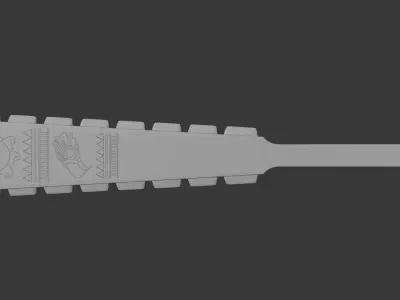Aztec Sword - Macuahuitl 3D model