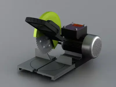 circular saw machine tool industrial wood tools cut equipment 3D model purchase