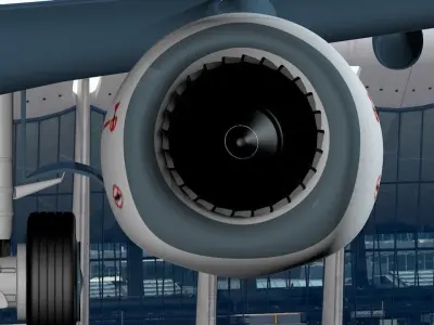 super max737 air plane  3D model