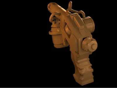 military-gun gun 3D model