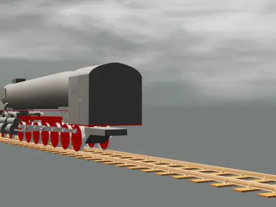german 18 wheeler Free 3D model