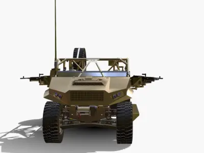 Polaris DAGOR 4X4 Low-poly 3D model