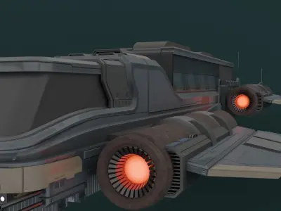  SPACESHIP CRAFT 3D model