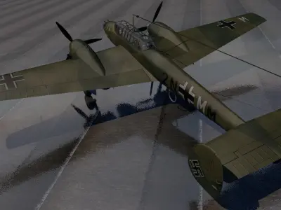 Messerschmitt Bf-110 C-3 3D model