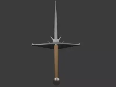 Espadon Two Handed Sword 3D Model Low-poly 3D model