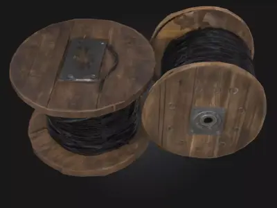 Cable Spools  Industrial Utility in Motion 3D model