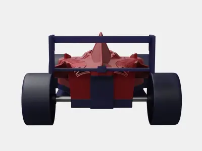 Turbo Race Car 3D model