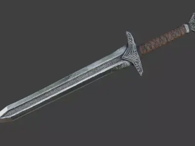 Viking Sword 3D Model v01 Low-poly 3D model