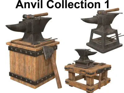 Anvil Collection 1 3D Model Pack