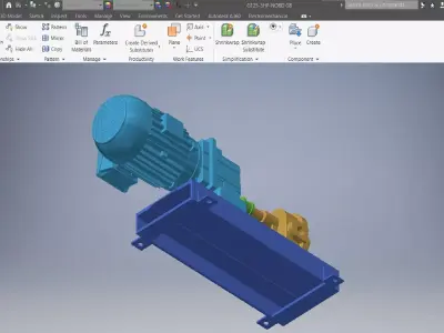 Pump Machined 3d model 3D model