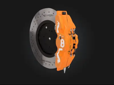 Cobra Brake System  High-Performance Disc Brake Model 3D model