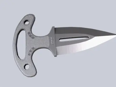 Punch dagger Low-poly 3D model