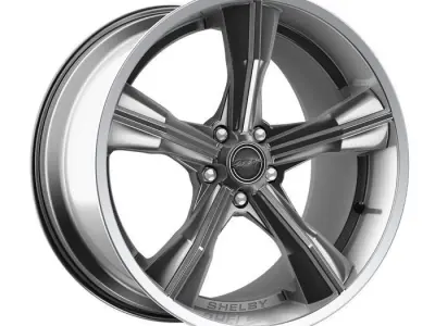 Carroll Shelby Wheel Company CS11 Wheel Chrome Powder Polished  Low-poly 3D model