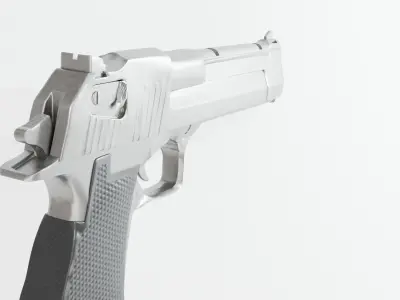 50 Cal Desert Eagle Free 3D Gun Model Free 3D model