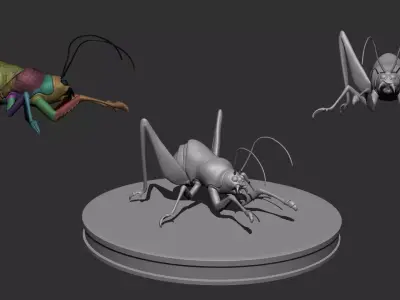 Mutant Grasshopper  3D model