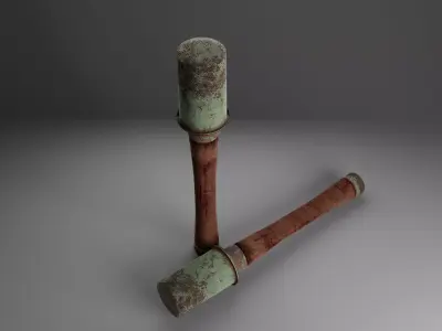 Hammer Low-poly 3D model 36