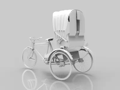Rickshaw Banglai Rickshaw 3D model