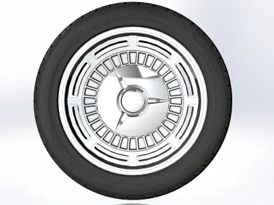 Wheels Raceline Tri-five 20inch for your scale model 3D print model