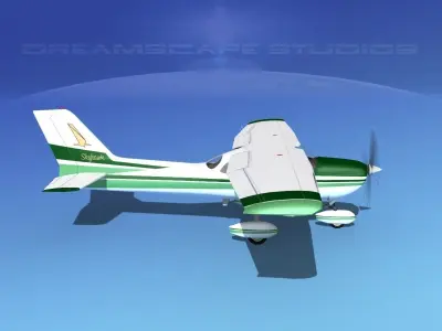 Cessna 172 Skyhawk 1976 V06 3D model
