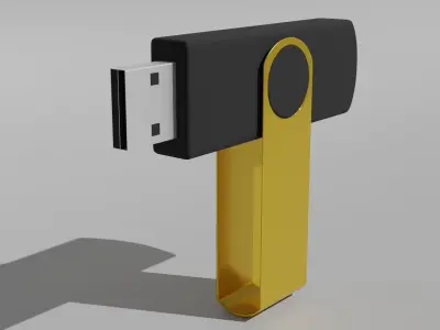Flash Drive Low-poly 3D model