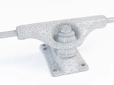 Used Skateboard Truck Low-poly 3D model