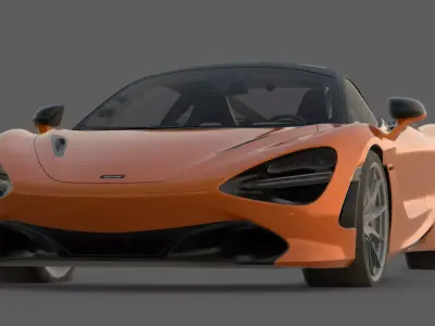 2017 McLaren 720S 3D Model  Supercar Revolution 3D model