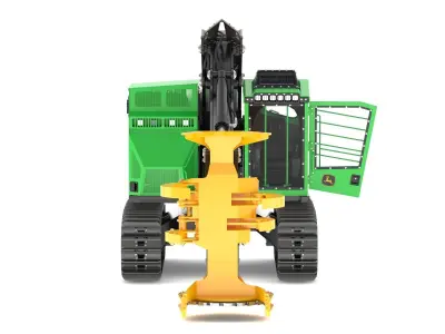 John Deere 853M Tracked Feller Buncher 3D model