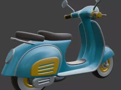 Scooter 3D Model 3D model buy