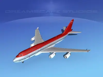 Boeing 747-400 Northwest Airlines 3D model