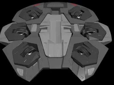 Discus Hexa Gyroscopicus - Concept Drone 3D model