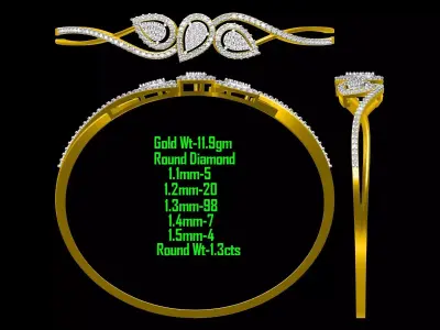 bracelet micro setting  3D model