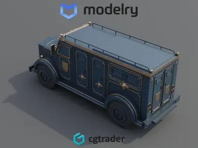 Cash Transport Vehicle 3D model get