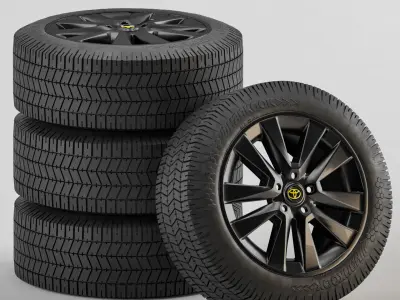 landcruiser  wheels 3D model
