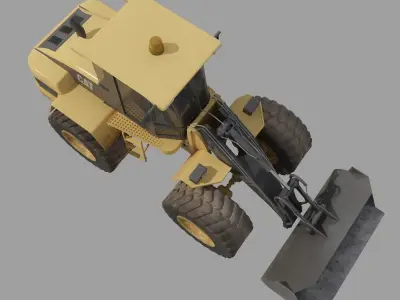 YELLOW Bulldozer 3D model
