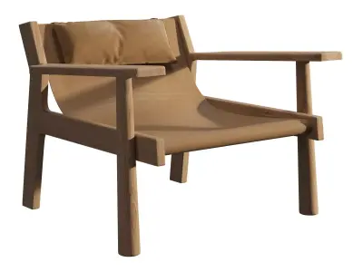 N903 Dune Lounge Chair 3D model
