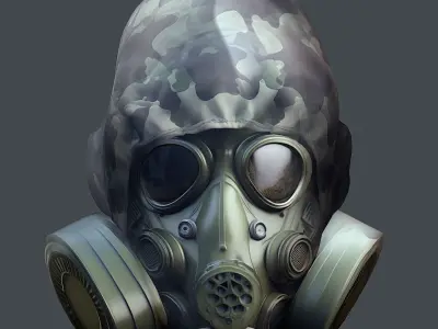 Helmet 3d model military combat Military Low-poly Low-poly 3D model 31